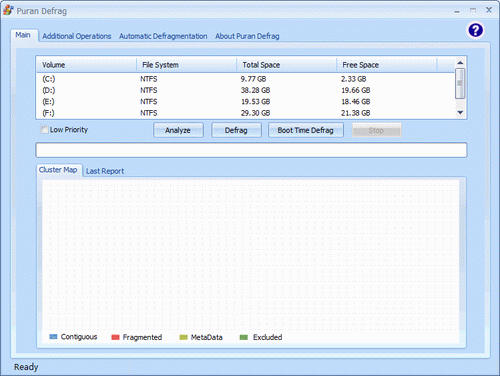 Puran Defrag 7.0┊硬盘碎片整理英文官方安装版