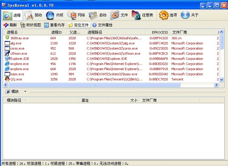 ͷrootkit|SysReveal v1.0.0.70