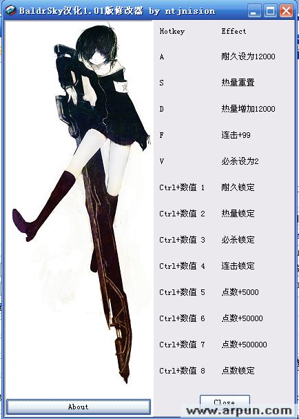 Baldr Sky中文版修改器1.01已汉化
