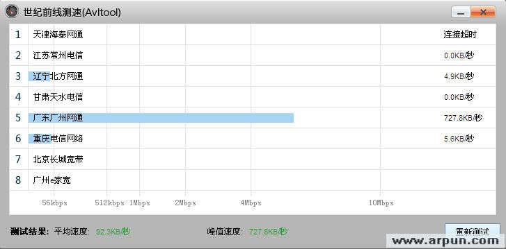 世纪网速测试工具