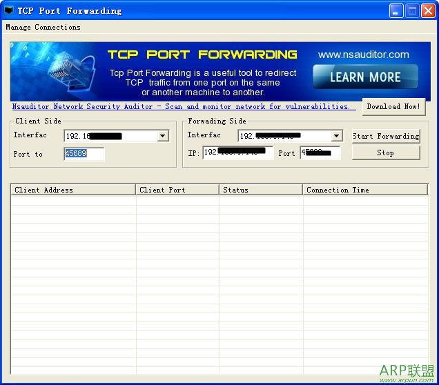 TCP端口重定向 Tcp Port Forwarding