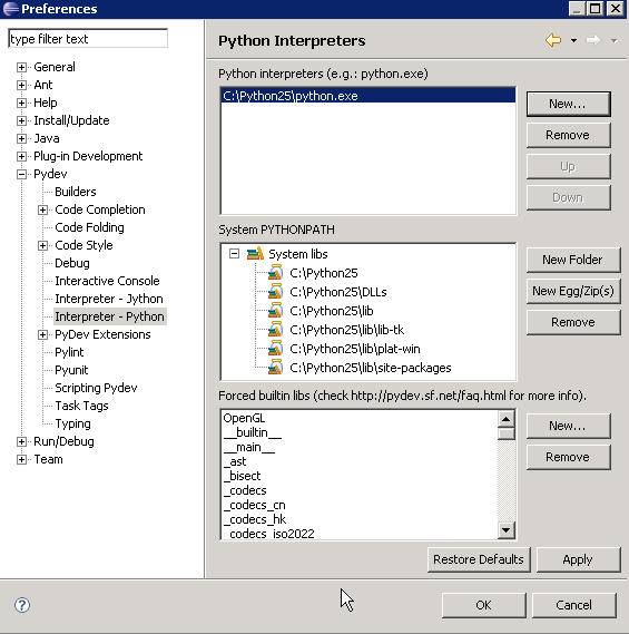 PyDev eclipse pydev