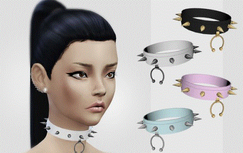 模拟人生4女性朋克项圈饰品MOD1.0