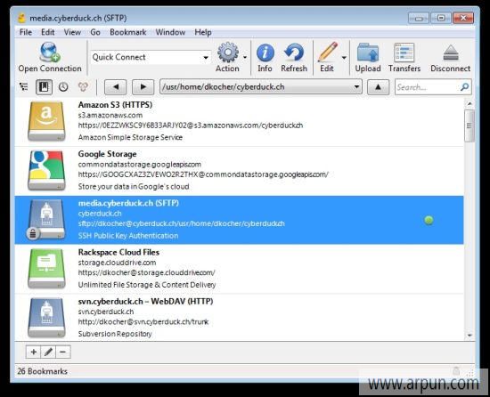 免费FTP客户端 Cyberduck for Windows