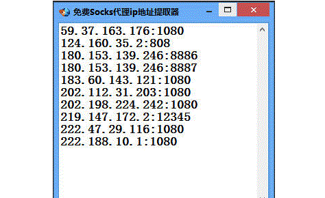 天天免费Socks代理ip提取器