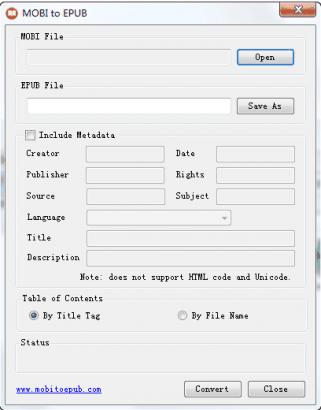 mobiתepub(MOBI to EPUB)