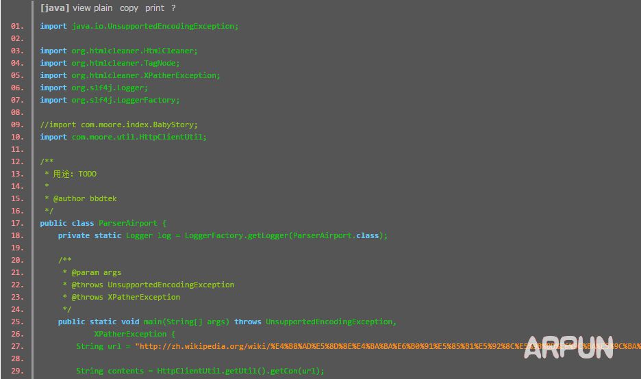 html(HtmlCleaner)