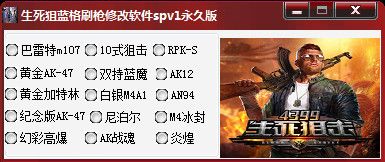 生死狙击蓝格刷枪修改软件 永久版