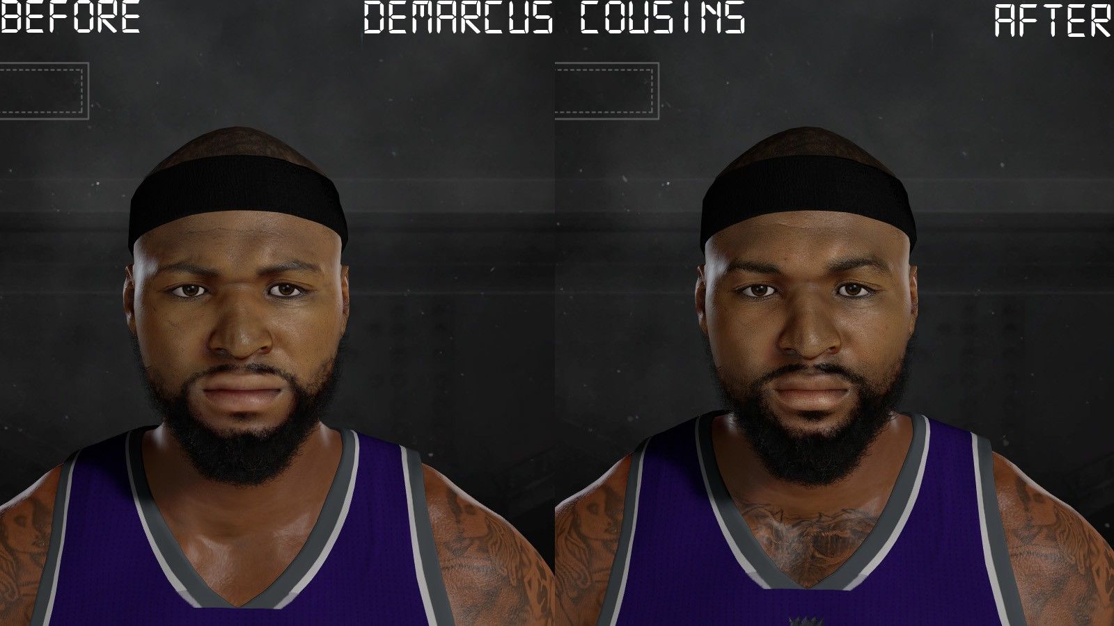 《NBA2K17》考辛斯面补MOD