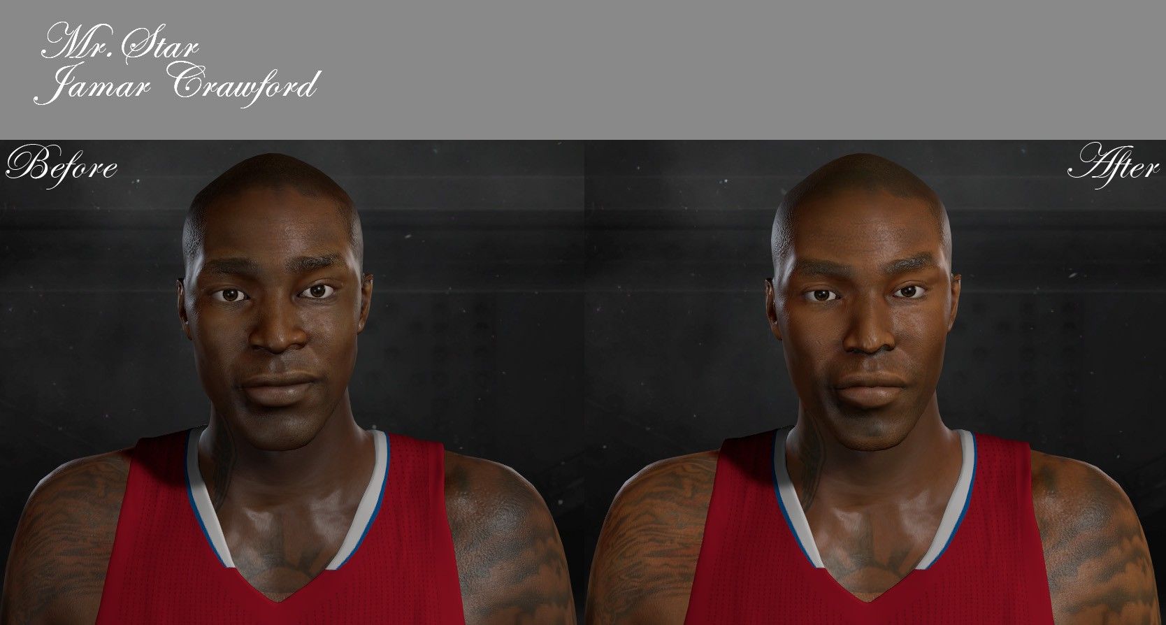 《NBA2K17》克劳福德面补MOD