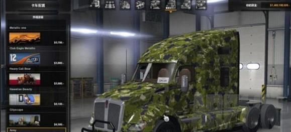 美国卡车模拟肯沃斯T680野战军皮肤MOD