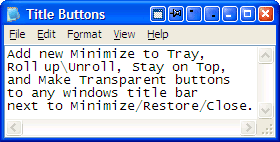 Actual Title Buttons
