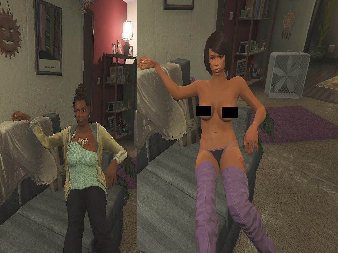 GTA5丹妮丝果体版MOD