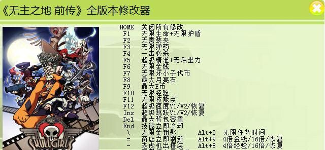 无主之地前传二十五项修改器