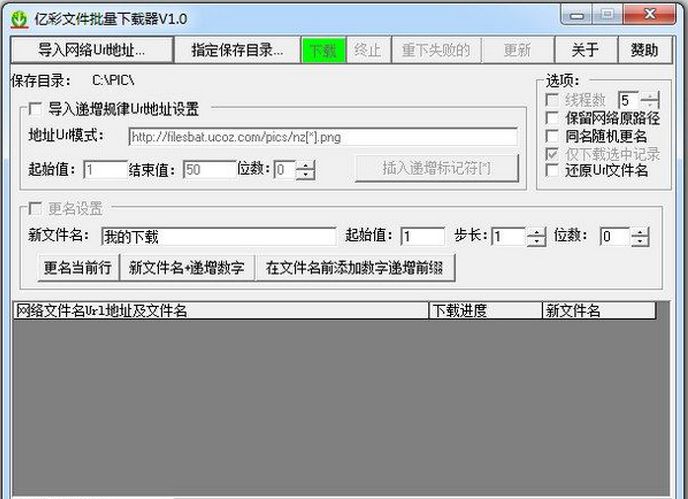 亿彩文件批量下载器