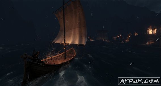 巫师3狂猎照明的船灯MOD