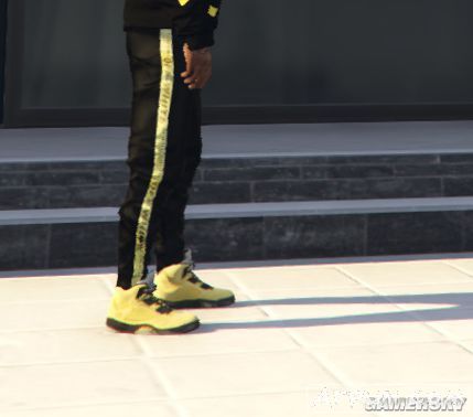 《GTA5》OFF WHITE品牌黑色长裤MOD