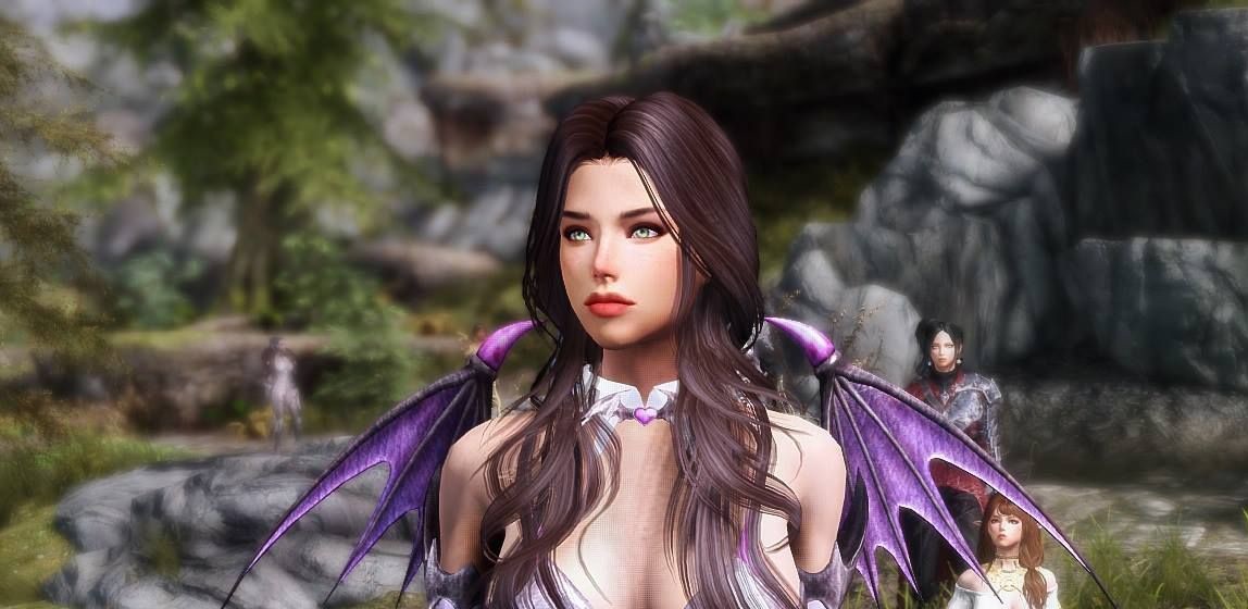 《上古卷轴5天际重制版》紫色魅魔服装MOD