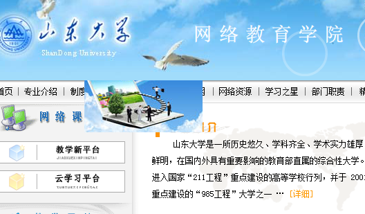 山东大学网络教育学院云平台