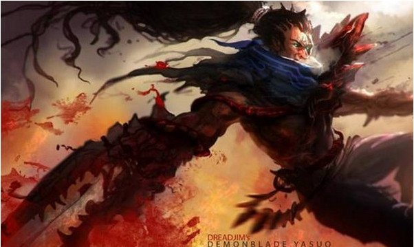 亚索新皮肤黑夜使者(恶魔之刃)
