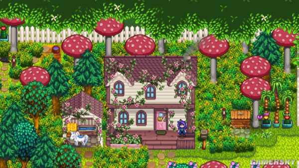 《星露谷物语》植被丛生的仙女住宅MOD