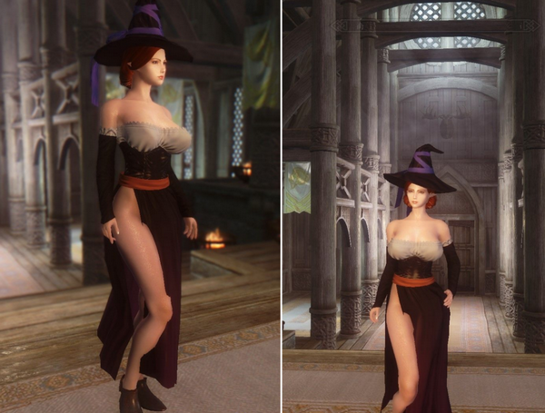 上古卷轴5龙之皇冠女巫套装MOD修复版