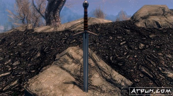 上古卷轴5天际重制版Malice祸心之剑双手剑MOD
