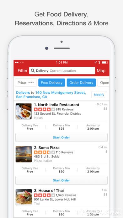 iPhone旅行出游 Yelp中文版