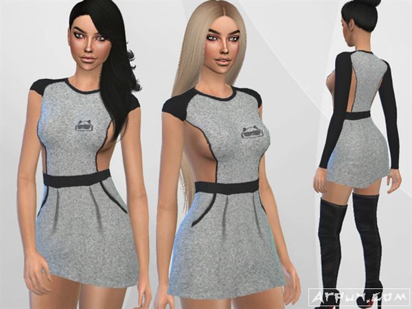 模拟人生4侧裁运动连衣裙MOD(模拟人生4mod)