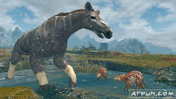 上古卷轴5石爪兽和始祖马生物MOD