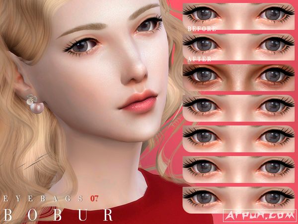 模拟人生4Bobur07号清新淡雅卧蚕眼妆MOD
