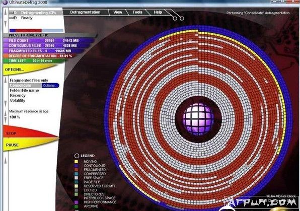 磁盘碎片清理UltimateDefrag汉化版