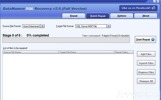 sql损坏文件修复工具(DataNumen SQL Recovery)