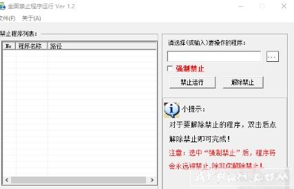 全面禁止程序运行