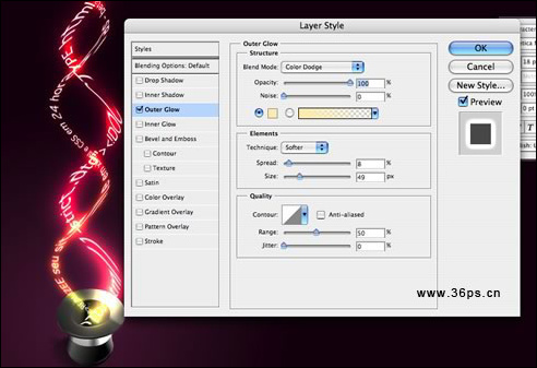 Photoshop���������Źⴴ��Ч��(��ͼ)