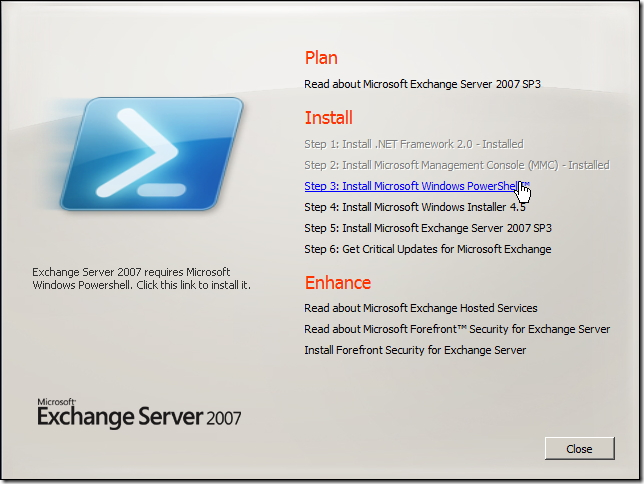 windows server 2008�а�װexchange server 2007 SP3 32bit �ķ���image