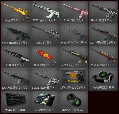 CF�弶�ƻ�� ÿ��2500����齱�ͻƽ�AWM����ַ