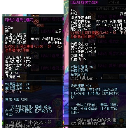 DNF��������ȫְҵͼ���� ����������н������ݽ���