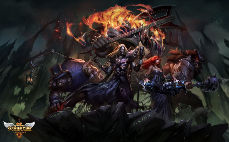 LOL5ɱҡ���ֶӵ�2�׵���Deathfire Grasp���� ��Ա����