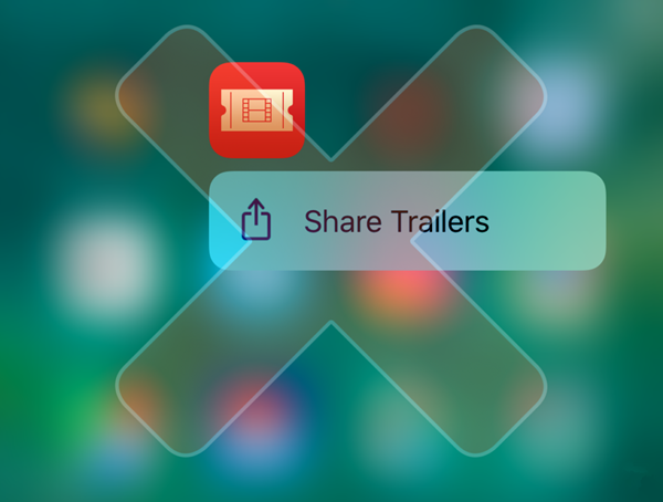 ios10����Ƴ�3D Touch�˵��ķ���ѡ��