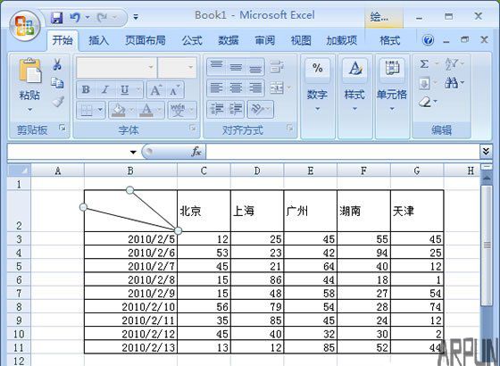 Excel 2007���Ʊ����ɣ�����б�߱�ͷ