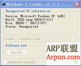 Windows 7 RTMWindows 7 Loader v1.7.7