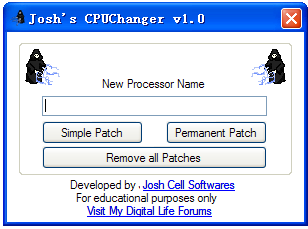 修改cpu型号工具1.0 绿色版(CPU Changer)