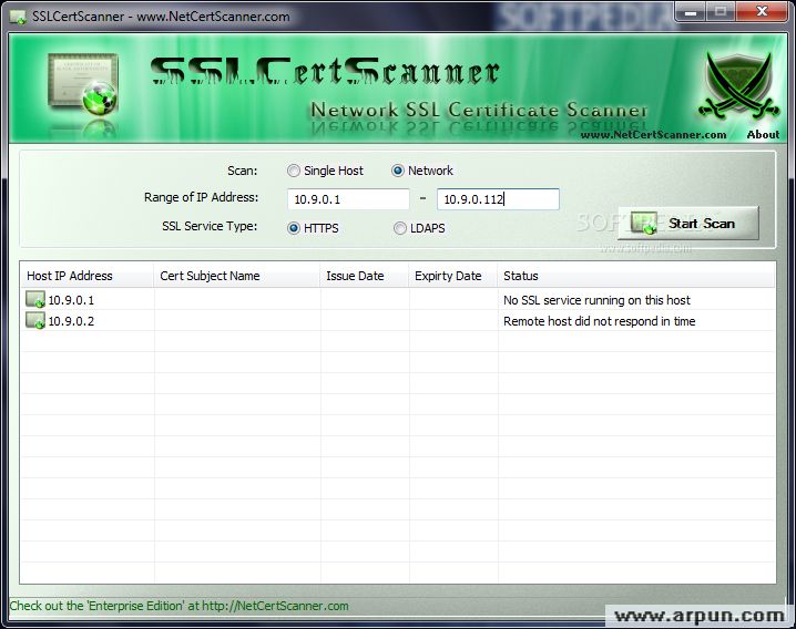 SSL证书扫描软件SSLCertScanner