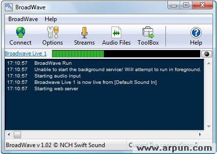 流式音频软件(NCH BroadWave Audio Streaming Server)
