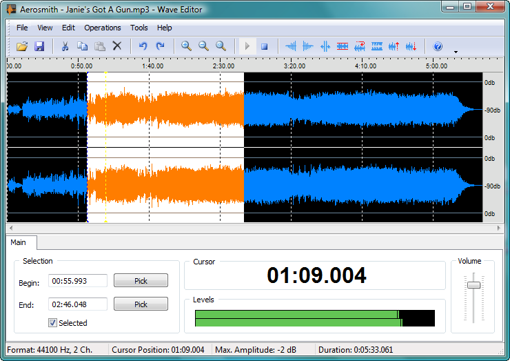 数字音频波形编辑器(Wave Editor)