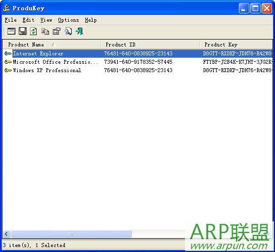 序列号查询器ProduKey