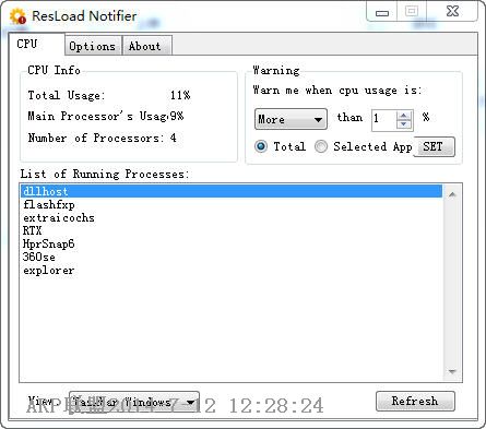 CPU ѹ(ResLoad Notifier)