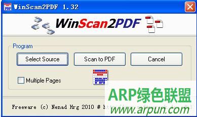 扫描文件转换为PDF文件软件下载WinScan2PDF