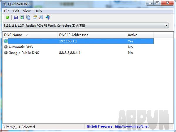 QuickSetDNS(DNS设置工具)